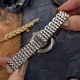 Женские механические часы Awarder 047 Silver-Pink с серебристым браслетом и розовым циферблатом