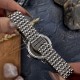 Женские механические часы Awarder 047 Silver-Blue с автоподзаводом и бирюзовым циферблатом
