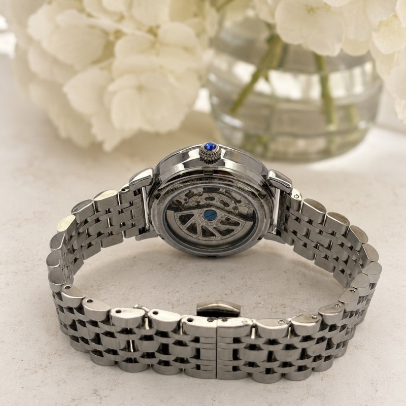 Женские механические часы Awarder 047 Silver-Blue с автоподзаводом и бирюзовым циферблатом