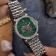 Женские механические часы Awarder 047 Silver-Green с автоподзаводом и зеленым циферблатом