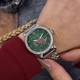 Женские механические часы Awarder 047 Silver-Green с автоподзаводом и зеленым циферблатом
