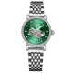 Женские механические часы Awarder 047 Silver-Green с автоподзаводом и зеленым циферблатом