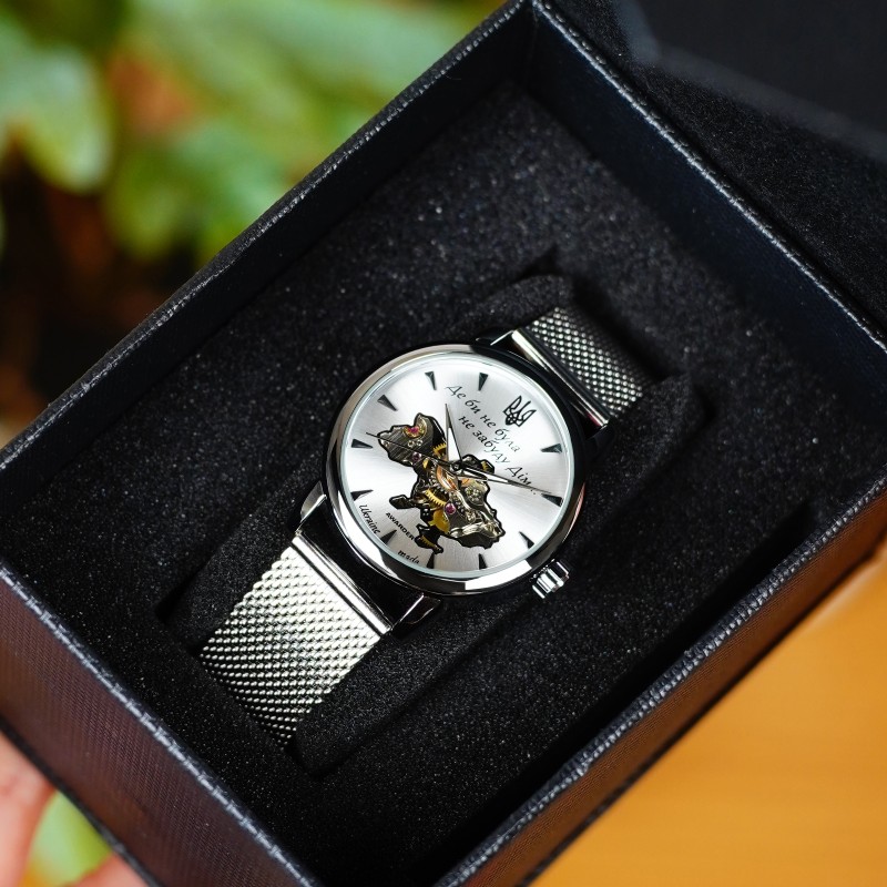 Женские механические часы Awarder 028-3D Silver-White Де би не була со стальным браслетом