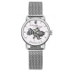 Женские механические часы Awarder 028-3D Silver-White Де би не була со стальным браслетом