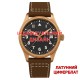 Мужские механические часы Awarder 056 Bronze-Brown с сапфировым стеклом и водозащитой 20 ATM