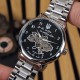 Мужские механические часы Awarder 022 Automatic Не Забуду Дім Silver-Black Steel с автоподзаводом