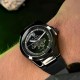 Мужские механические часы Awarder 050 Де би не був All Black с автоподзаводом и кожаным ремешком