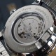 Мужские часы Awarder 043-1 Де би не був Silver-Black Steel Miyota механика с автоподзаводом