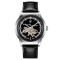 Годинник наручний Awarder 043-1 Де би не був Silver-Black Leather Miyota