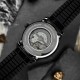 Мужские часы Awarder 043-1 Де би не був All Black Leather Miyota с сапфировым стеклом и автоподзаводом