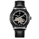 Мужские часы Awarder 043-1 Де би не був All Black Leather Miyota с сапфировым стеклом и автоподзаводом
