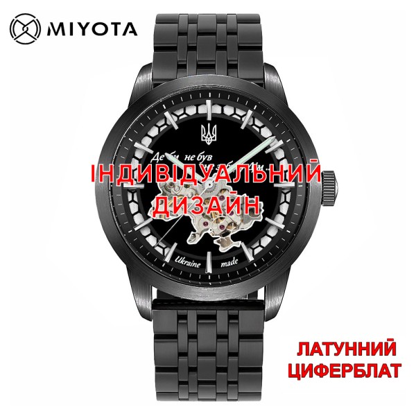 Мужские механические часы Awarder 043-1 All Black Steel с сапфировым стеклом и автоподзаводом