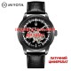 Мужские механические часы Awarder 043-1 All Black Leather с автоподзаводом и сапфировым стеклом