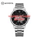 Мужские механические часы Awarder 048 Silver-Black Steel с автоподзаводом и сапфировым стеклом