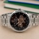 Мужские механические часы Awarder 048 Не Забуду Дім Silver-Black Steel с сапфировым стеклом
