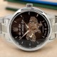 Мужские механические часы Awarder 048 Не Забуду Дім Silver-Black Steel с сапфировым стеклом