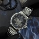 Мужские механические часы Awarder 048 Не Забуду Дім Silver-Black Steel с сапфировым стеклом