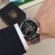 Мужские механические часы Awarder 048 Не Забуду Дім Silver-Black Steel с сапфировым стеклом