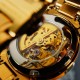 Мужские часы Awarder 048 Не Забуду Дім Gold-Black Steel с механикой и сапфировым стеклом