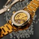 Мужские часы Awarder 048 Не Забуду Дім Gold-Black Steel с механикой и сапфировым стеклом