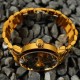 Мужские часы Awarder 048 Не Забуду Дім Gold-Black Steel с механикой и сапфировым стеклом