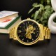 Мужские часы Awarder 048 Не Забуду Дім Gold-Black Steel с механикой и сапфировым стеклом