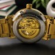 Мужские часы Awarder 048 Не Забуду Дім Gold-Black Steel с механикой и сапфировым стеклом