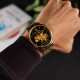 Мужские часы Awarder 048 Не Забуду Дім Gold-Black Steel с механикой и сапфировым стеклом