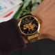 Мужские часы Awarder 048 Не Забуду Дім Gold-Black Steel с механикой и сапфировым стеклом