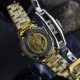 Мужские часы Awarder 048 Не Забуду Дім Gold-Black Steel с механикой и сапфировым стеклом