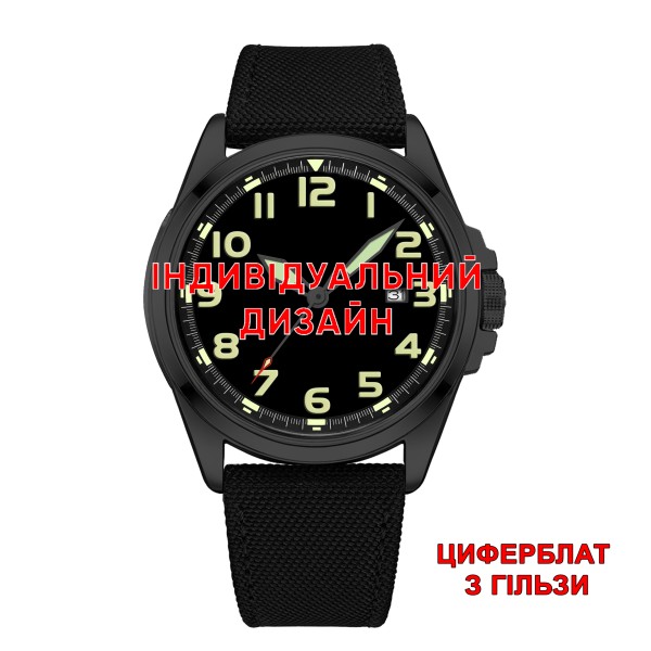 Мужские часы Awarder 040 Black-Black Гильза с сапфировым стеклом и автоподзаводом