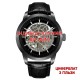Мужские механические часы Awarder 043 Black Leather Гильза с сапфировым стеклом и индивидуальным дизайном