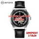 Мужские механические часы Awarder 043-1 Silver-Black Leather с сапфировым стеклом и индивидуальным дизайном Гильза