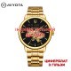 Мужские механические часы Awarder 048 Gold-Black Steel Гильза с автоподзаводом и сапфировым стеклом