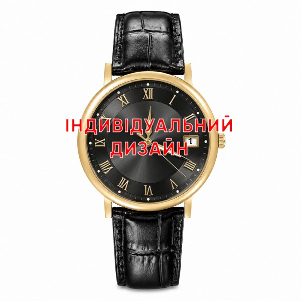 Наручний годинник Awarder 060 Black-Gold-Black з індивідуальним дизайном (SKU 1202-1184)