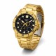 Чоловічий годинник Casio MTP-VD300G-1E золотистий на браслеті з багатофункціональним циферблатом