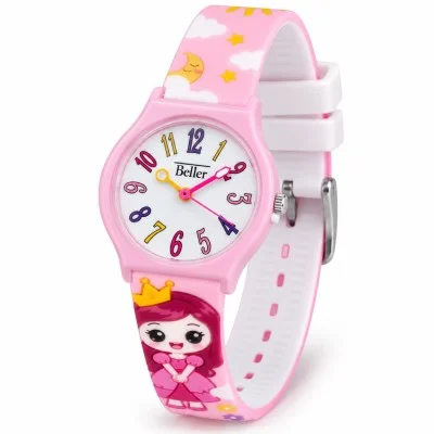Дитячий годинник Better 012 Princess Light Pink-White
