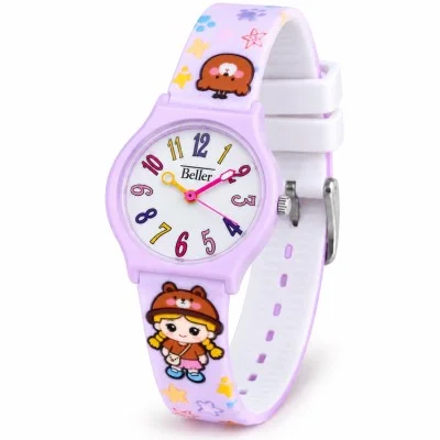 Дитячий годинник Better 012 Bear Purple-White