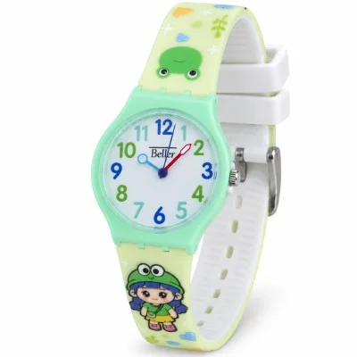 Дитячий годинник Better 012 Frog Light Green-White