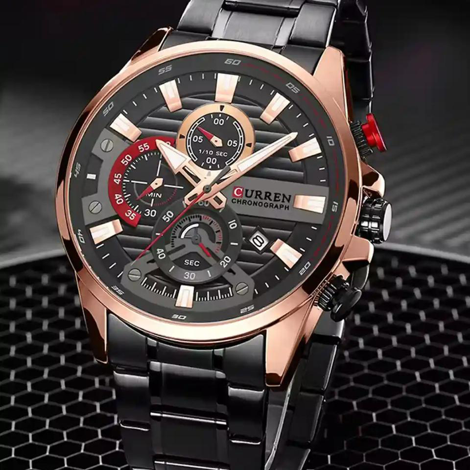 Curren 8415 Black-Gold